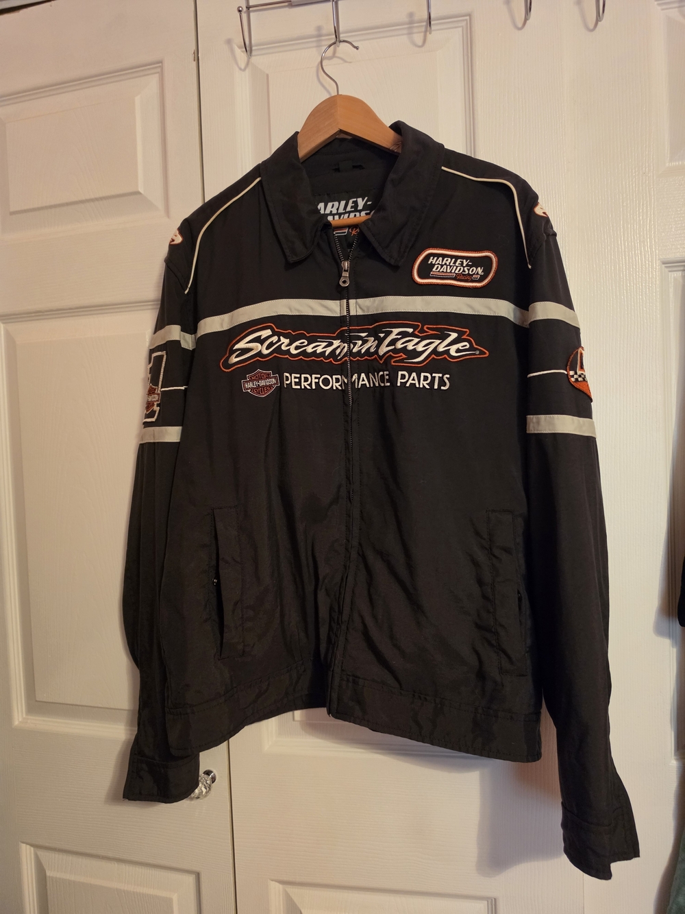 Harley-Davidson Black Performance Screamin' Eagle Jacket with White Accents